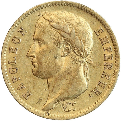 GOUD 40 FRANCS OR NAPOLEON BONAPARTE