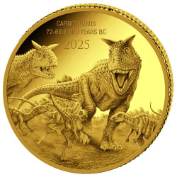0.50 GR GOLD Prehistoric Life 2 UTAHRAPTOR 2024 bu 20FR BU