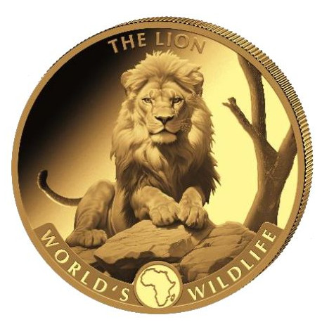 Wildlife 1 oz GOLD The PEREGRINE FALCON 2024 Congo 100 Fr