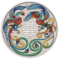 PM 1 oz silver FOUR GUARDIANS HONG 2024 COLOURED $1 bu CHINESE MYTHS & LEGENDS