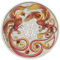 PM 1 oz silver FOUR GUARDIANS HONG 2024 COLOURED in card $1 bu CHINESE MYTHS & LEGENDS