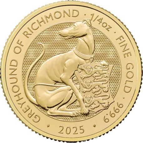 U.K. 1/4 oz gold TUDOR BEASTS The TUDOR PANTHER 2025 BU £25