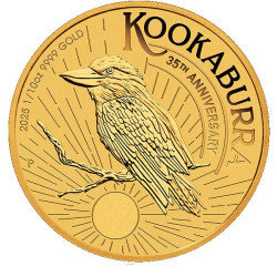 PM 1/10 oz gold KOOKABURRA 2025 $15 bu