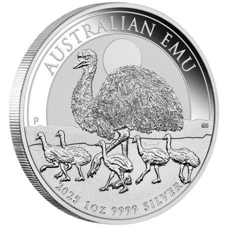 Perth Mint 1 oz silver EMU 2024 $1 bu