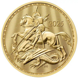 UK 1 oz GOLD ST GEORGE & The DRAGON 2025 £2 bu