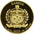 Samoa 1 oz gold GOLDEN EAGLE 2025 $100 bu
