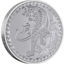 NIUE 1 oz silver Celestial YELLOW SNAKE DRAGON 2020 $2