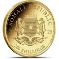 GOLD 1/4 oz ELEPHANT 2023 SOMALIA Shillings 200