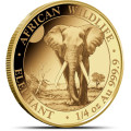 GOLD 1/4 oz ELEPHANT 2023 SOMALIA Shillings 200