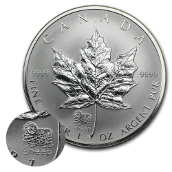 1 oz silver MAPLE LEAF 2003 PRIVY SHEEP $5 REVERSE PROOF