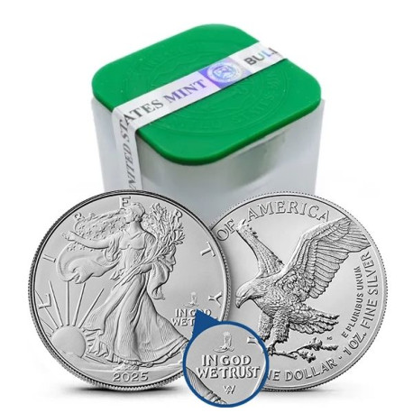 USA 1 oz silver U.S. Silver EAGLE 2025 $1 BU