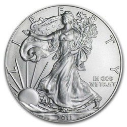1 oz silver U.S. Silver EAGLE 2011 $1 bu
