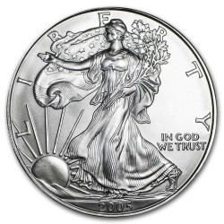 1 oz silver eagle 2005 PCGS MS69 FS