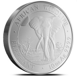 10 oz silver ELEPHANT 2024 Somalia Shillings 1000