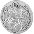 1 oz SILVER RWANDA HORSE 2026 BU 50 AMAFRANGA