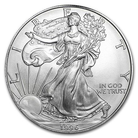 1 oz silver U.S. Silver EAGLE 2021 Type 1 gilded