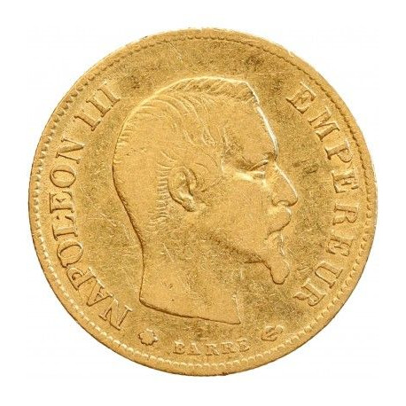 Gold 10 francs or Napoleon 1859 A