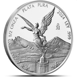 MEXICO 1/2 oz silver LIBERTAD 2024 bu