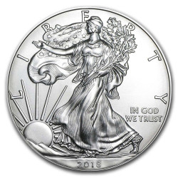 1 oz silver US EAGLE 2018 First Strike PCGS MS-69 