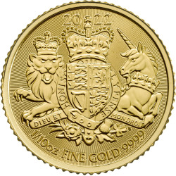 1/10 oz gold BRITANNIA £10 bu