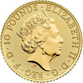 1/10 oz gold BRITANNIA £10 bu