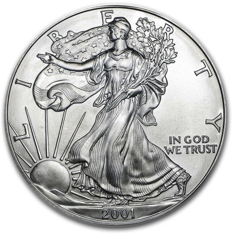 1 oz silver U.S. Silver EAGLE 2021 $1 TYPE 2 PCGS MS70