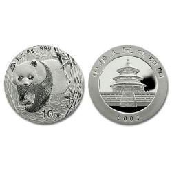 China 1 oz silver PANDA 2004 Y10 bu