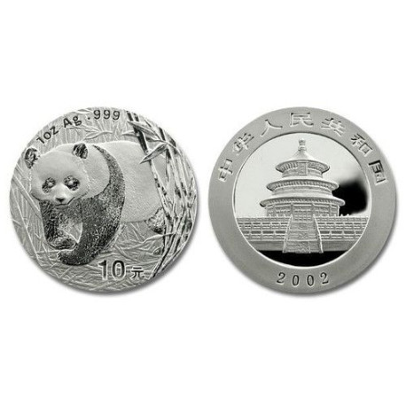 China 1 oz silver PANDA 2004 Y10 bu