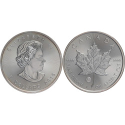 1 oz silver Maple Leaf 2013 Privy SNAKE Reverse Proof $5