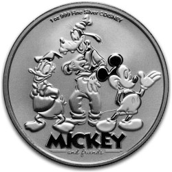 1 oz silver MICKEY & FRIENDS 2025 $2 bu
