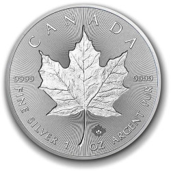 1 oz silver Incuse Maple Leaf 2019 Canada