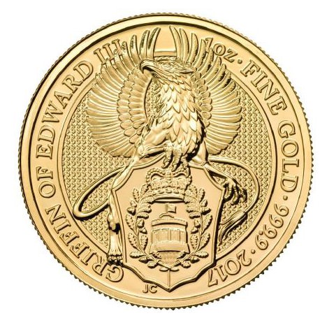 1/4 oz gold QUEEN'S BEAST 2017 GRIFFIN