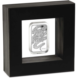 Perth Mint 1 oz silver RECTANGLE DRAGON $1 BAR 2025 PROOF