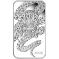Perth Mint 1 oz silver RECTANGLE DRAGON $1 BAR 2025 PROOF