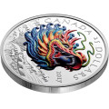 Canada Dragon Boat Festival 2017 High Relief Coloured Silver Proof Coin