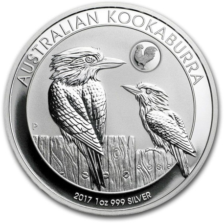 1 oz silver $1 KOOKABURRA 2017 Privy Rooster $1 bu