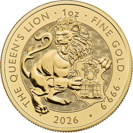 UK 1 oz gold TUDOR BEASTS 2025 GREYHOUND OF RICHMOND £100 bu