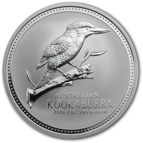 PM 2 oz silver KOOKABURRA 2003 $2 Proof