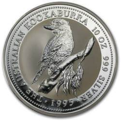 10 oz SILVER KOOKABURRA 1995 $10 BU