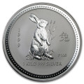 PM 1 KILO SILVER LUNAR 1 RABBIT 1999 BU $30 