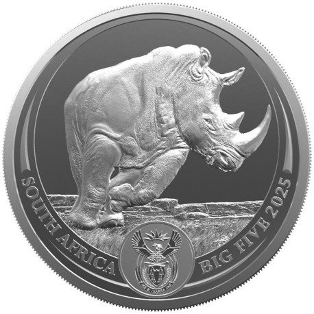 1 oz silver SAM BIG FIVE LION 2025 Rand 5 bu