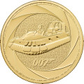 1 oz gold SIX DECADES of James BOND 2025 £100 bu Q-BRANCH speedboat
