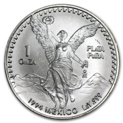 1 oz silver LIBERTAD 1994