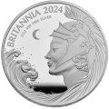 UK 5 oz silver BRITANNIA 2024 £10 Proof Box + coa