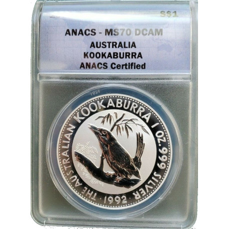 1 oz silver KOOKABURRA 1992 bu $1