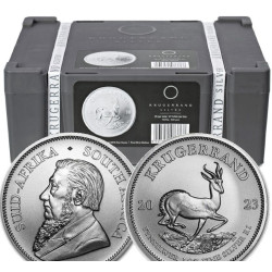 1 oz silver KRUGERRAND BU 1 Rand South Africa back-dated