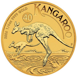 PM 1/4 oz GOLD NUGGET 2025 BU $25 Australia Kangaroo