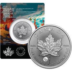 Treasured Maple Leaf 1 oz silver MAPLE LEAF 2026 $5 BU PRIVY WOLF