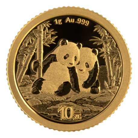 Gold CHINA PANDA 1 GR 2025 YUAN 10