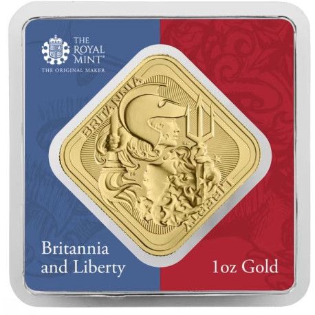 UK 1 oz gold QUEEN'S BEAST COMPLETER bar BU in TEP